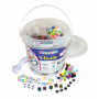 Playbox Perles avec lettres assorties dans un seau 1000 pces