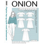 ONION Pattern 2088 Peplum Top &amp; Dress Size. XS-XL