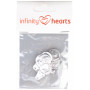 Infinity Hearts Enfile-aiguilles Métal - 10 pces