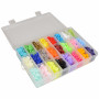 Infinity Hearts Push Buttons in Plastic Box Deluxe Plastic 24 Ass. couleurs 12mm - 360 pcs