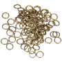 Infinity Hearts Split Ring Iron Bronze 5x0.7mm - 100 pcs.