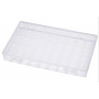 Coffret Plastique Transparent 37,5x23x4,5cm - 36 compartiments