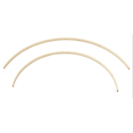 Demi-Cercle Bois pour Ornements Bambou Diam. 30cm 