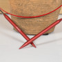Infinity Hearts ALUX Aiguilles à tricoter circulaires interchangeables Deluxe Set Aluminium Rouge 60-150cm 3-10mm - 12 dimension