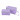 Infinity Hearts Kit Sacs de Tricot Carré Violet/Blanc 21x13x12/29x13x17cm - 2 pces