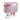 Infinity Hearts Housse de Machine à Coudre Rose avec Imprimé 43x20x33cm
