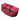 Infinity Hearts Sac de Rangement Rouge à Pois 57x20x20cm