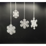 Flocon de Neige en Perles by Rito Krea - Modèle de Perles 6x6-9x9cm - 7 pces