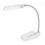 Kleiber Mini lampe à clip LED flexible blanc/argent 18cm
