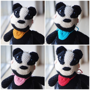 Gregers Badger de Rito Krea - Modèle de crochet pour ours en peluche 15cm