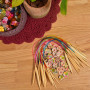 Infinity Hearts Kit Aiguilles Circulaires Bambou Naturel/Imprimé 40cm 2-10mm - 18 tailles