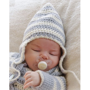 Chapeau Baby Blues par DROPS Design - Patron de Chapeau au Crochet Tailles Nouveau-né - 4 Ans
