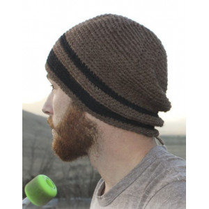 Carmel par DROPS Design - Chapeau Homme au Crochet Tailles S - XL