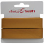 Infinity Hearts Ruban de reliure Coton 40/20mm 13 Moutarde - 5m