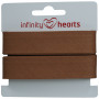 Infinity Hearts Ruban de reliure Coton 40/20mm 31 Marron - 5m