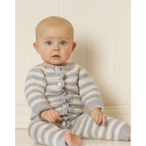Baby Blues par DROPS Design - Patron de Combinaison Bébé au Crochet Tailles Nouveau-né - 4 Ans