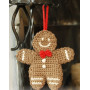 Gingy par DROPS Design - Patron de Décoration Bonhomme Pain d'Épices au Crochet 15x14cm - 2 pces