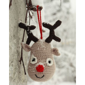 Rudolphe par DROPS Design - Patron de Renne Noël au Crochet 14cm