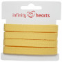 Infinity Hearts Ruban à chevrons coton 10mm 02 Jaune - 5m