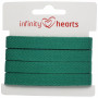 Infinity Hearts Ruban à chevrons coton 10mm 01 Blanc - 5m 