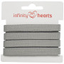Infinity Hearts Ruban à chevrons coton 10mm 05 Gris clair - 5m