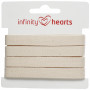 Infinity Hearts Ruban à chevrons coton 10mm 00 Naturel - 5m