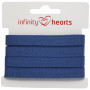 Infinity Hearts Ruban à chevrons coton 10mm 07 Bleu - 5m