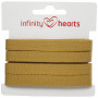 Infinity Hearts Ruban à chevrons coton 10mm 11 Moutarde - 5m