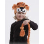 Nala by DROPS Design - Patron de Bandeau de Tête Tressé Crochet Lion et Queue de Lion tailles 1 - 10 ans