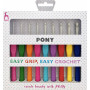 Set de crochets Pony Easy Grip 2-6mm - 9 tailles