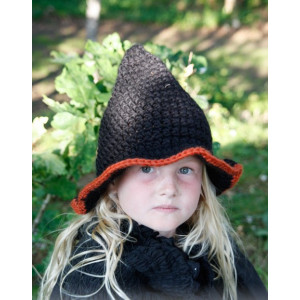 Merlina by DROPS Design - Patron de Chapeau de Sorcière Crochet tailles 3 - 14 ans