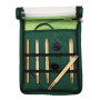 KnitPro Bamboo Set d'aiguilles circulaires interchangeables Bamboo 60-80-100 cm 3-5 mm 5 tailles Kit de démarrage