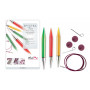 KnitPro Trendz Set d'aiguilles circulaires interchangeables Acrylique 60-80-100 cm 9-12 mm 3 tailles Chunky