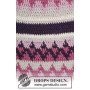Labyrinthe Rose par DROPS Design - Patrons de Chapeau, Tour de Cou et Mitaines au Crochet Tailles S - XL