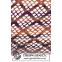 Loren par DROPS Design - Patron de Châle au Crochet avec Dentelle 154x72 - 172x80cm