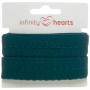 Infinity Hearts Ruban Dentelle Polyamide 20mm 369 Pétrole - 5m