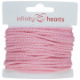 Infinity Hearts Cordon Anorak Polyester 3mm 04 Rouge clair - 5m