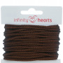 Infinity Hearts Cordon Anorak Polyester 3mm 06 Marron - 5m