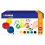 Playbox Peinture pour doigts 6 couleurs 50ml - 6 pcs