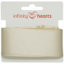 Infinity Hearts Ruban Satin Double Face 38mm 810 Blanc cassé - 5m