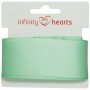 Infinity Hearts Ruban Satin Double Face 38mm 530 Menthe - 5m
