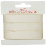 Infinity Hearts Ruban Satin Double Face 15mm 810 Blanc cassé- 5m