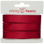 Infinity Hearts Ruban Satin Double Face 15mm 260 Vin rouge - 5m