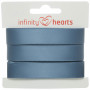 Infinity Hearts Ruban Satin Double Face 15mm 338 Bleu - 5m