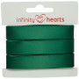Infinity Hearts Ruban Satin Double Face 15mm 563 Vert poussiéreux - 5m