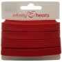 Infinity Hearts Anorak Cordon Coton plat 10mm 550 Rouge - 5m