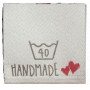 Etiquette/Label Lavage à 40 Degrés Handmade Blanc - 1 pc