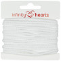 Infinity Hearts Cordon Anorak Coton rond 3mm 100 Blanc - 5m