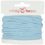Infinity Hearts Cordon Anorak Coton rond 3mm 600 Bleu clair - 5m