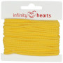 Infinity Hearts Cordon Anorak Coton rond 3mm 340 Jaune - 5m